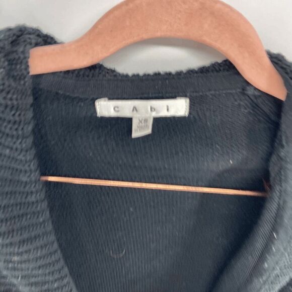 Cabi Black Midi length Long Ribbed Tight Knit Button Cardigan Womens XSmall - Picture 4 of 5